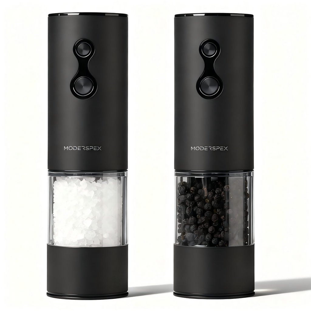Dual-Speed Electric Salt & Pepper Grinder Set