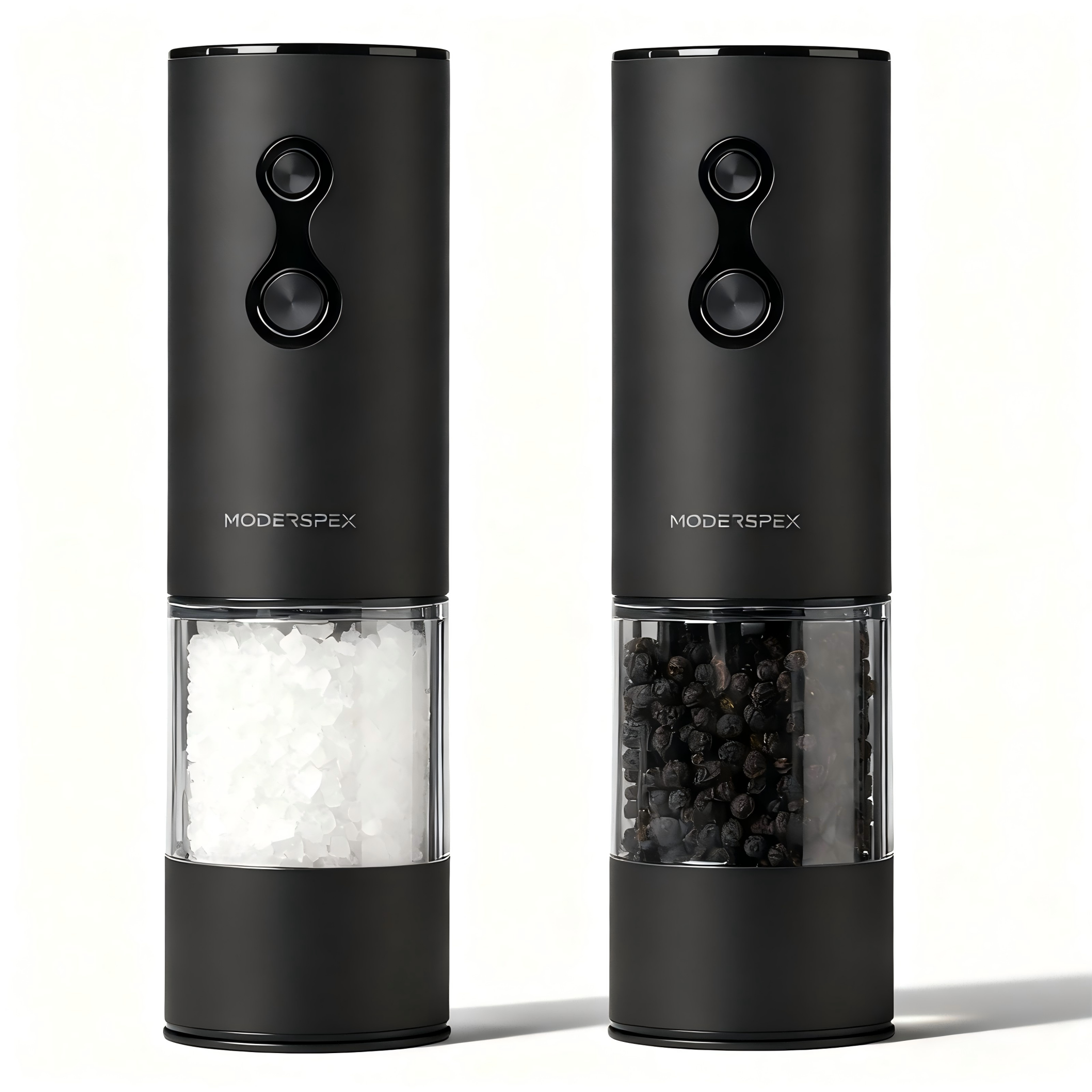 Dual-Speed Electric Salt & Pepper Grinder Set