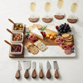 Acacia Wood & Marble Cheese Board & Serving Set