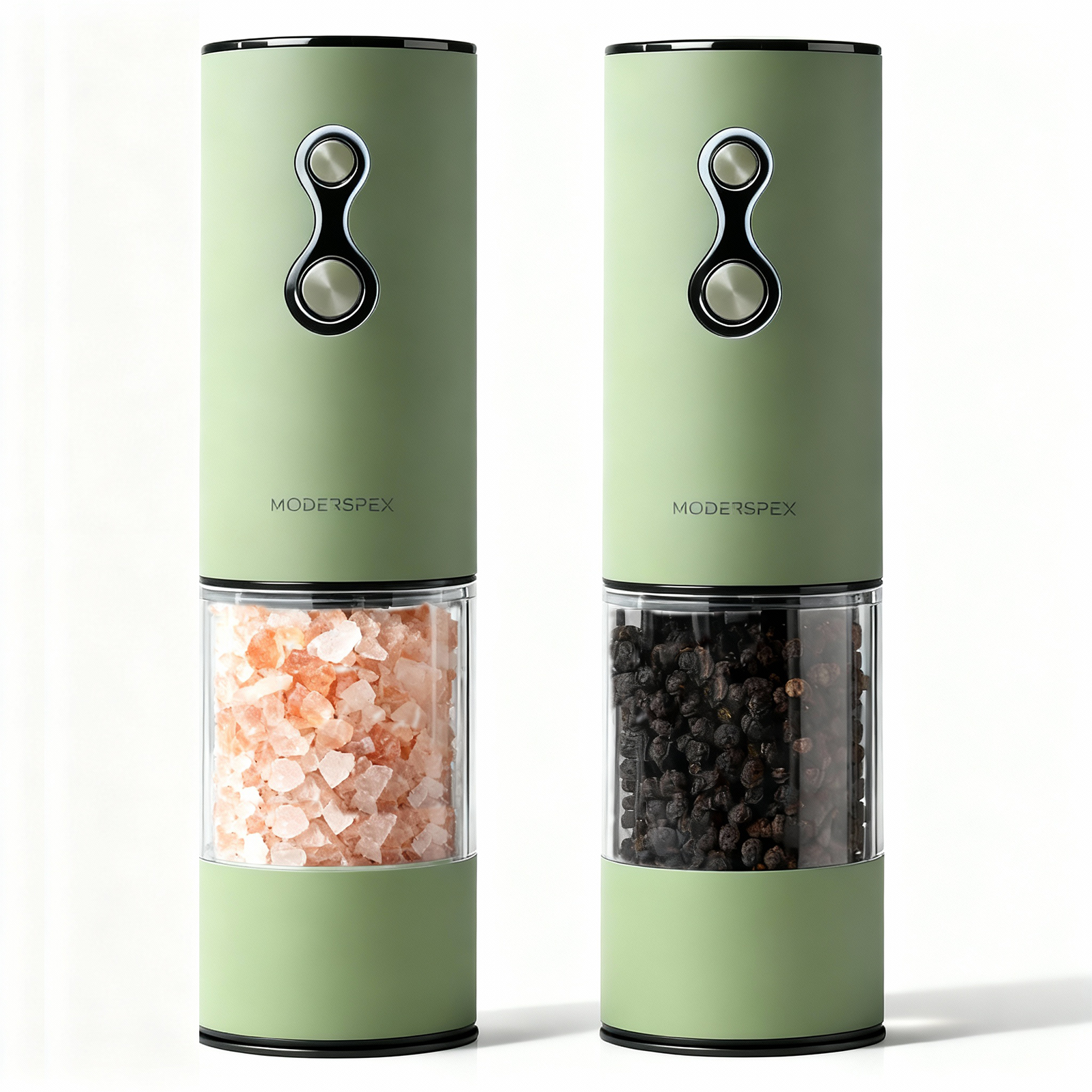 Dual-Speed Electric Salt & Pepper Grinder Set