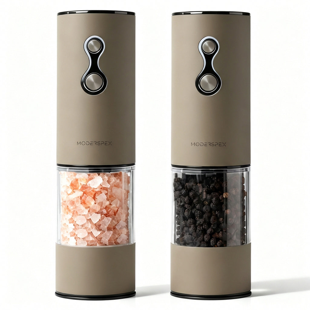 Dual-Speed Electric Salt & Pepper Grinder Set