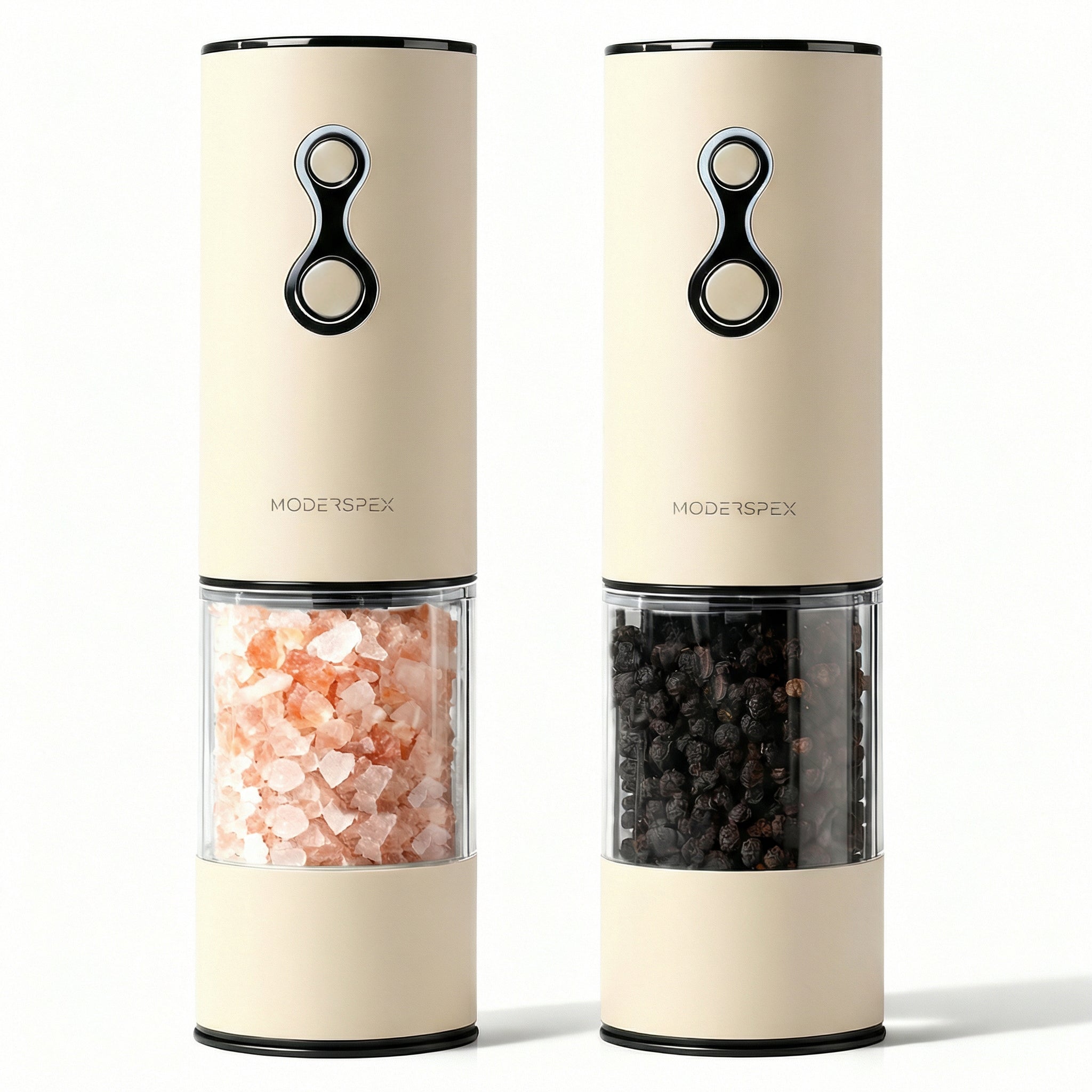 Dual-Speed Electric Salt & Pepper Grinder Set